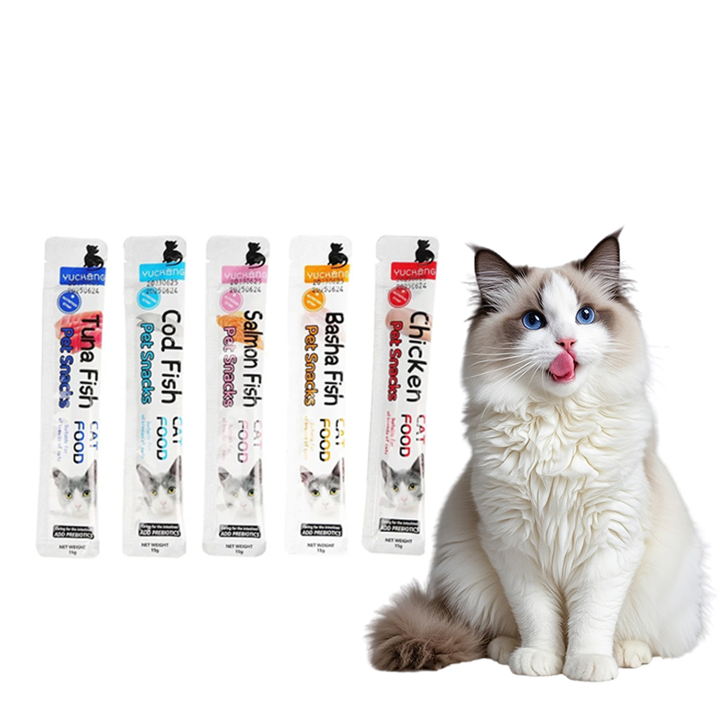 Food Snacks Label - 10pcs Camilan Kucing Strip Berbagai Rasa