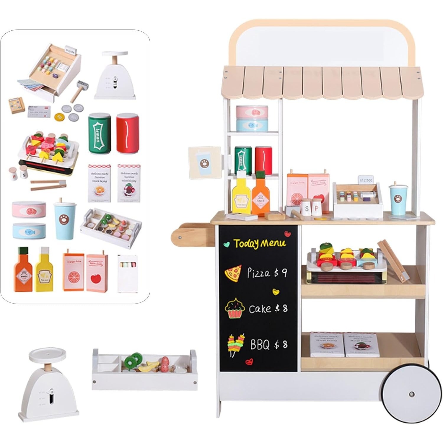 Food Grocery Snacks - Toko Mainan Kayu untuk Anak-Anak, Set