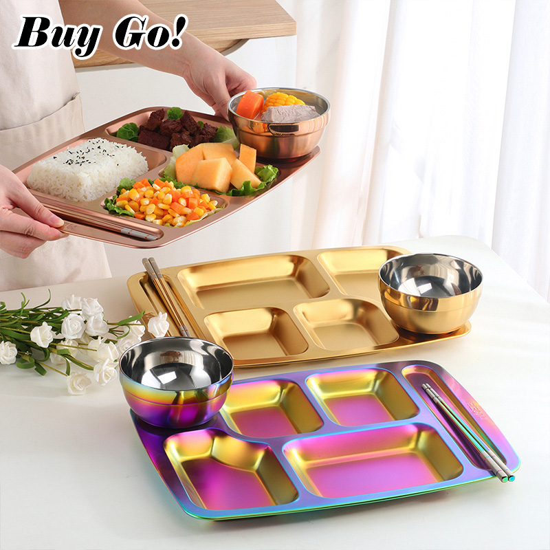 Food Snacks To Buy - 6 Bagian Baja Tahan Karat Nampan