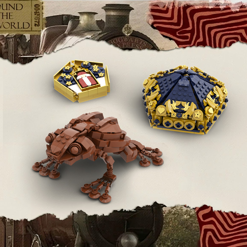 Food Grocery Snacks - MOC Magic School Chocolate Frog Building