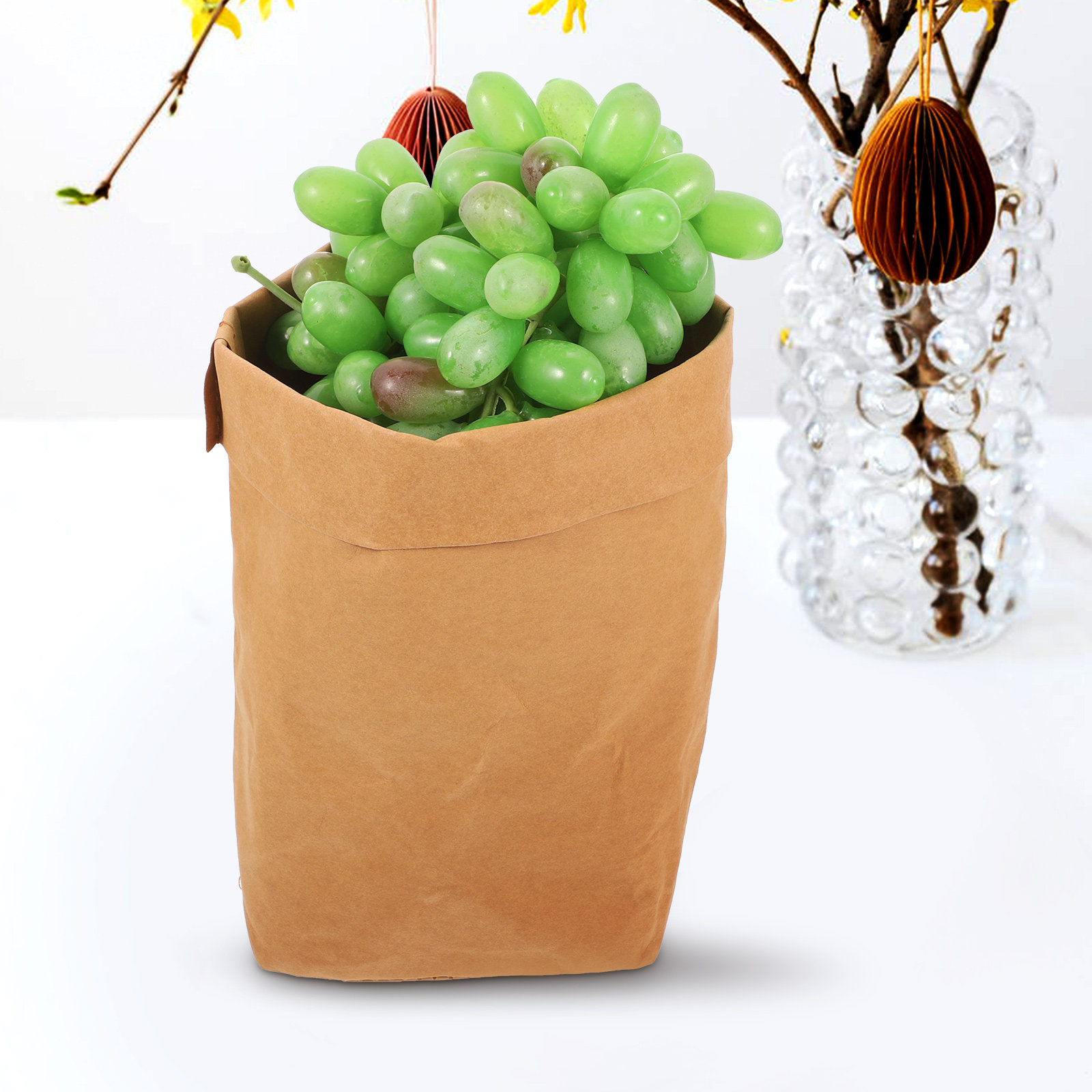 Food Grocery Snacks - Set Tas Penyimpanan Kertas Kraft Premium