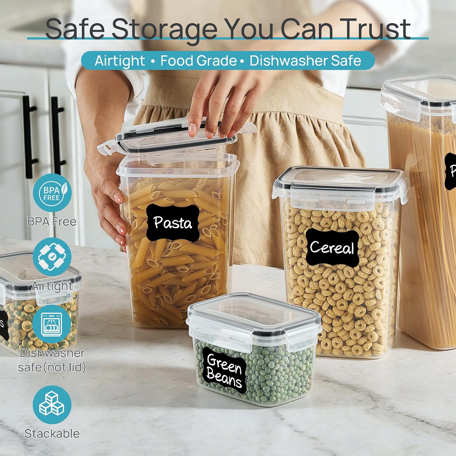 Wadah Penyimpanan Makanan Keda - Food Snacks Label ulasan dan harga