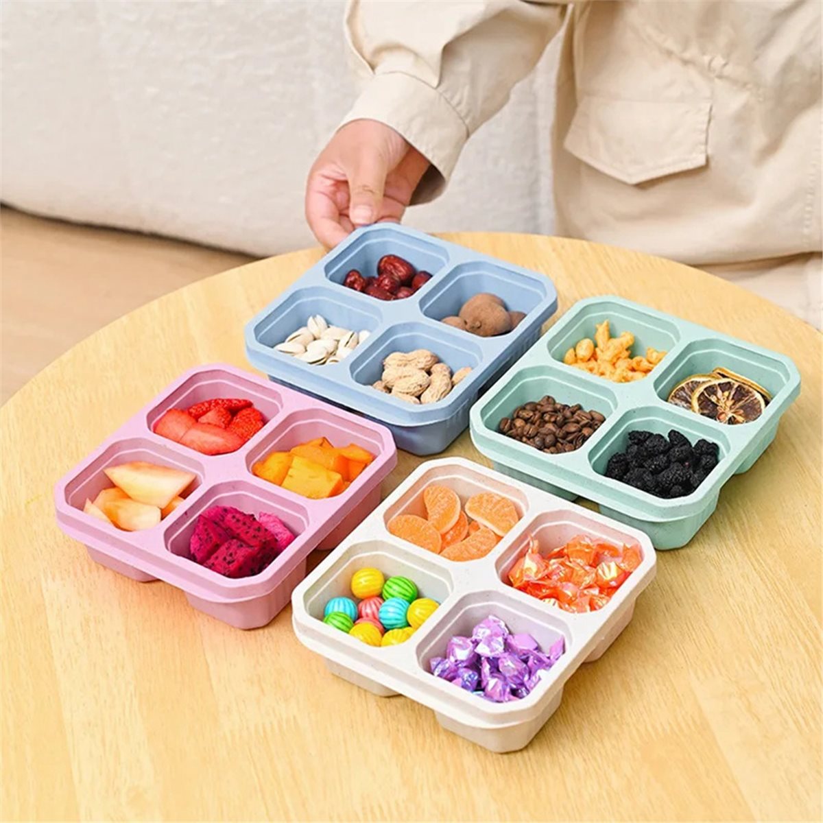【TODAY-BUY】~@ 4 Paket Wadah Ma - Food Snacks To Buy ulasan dan harga