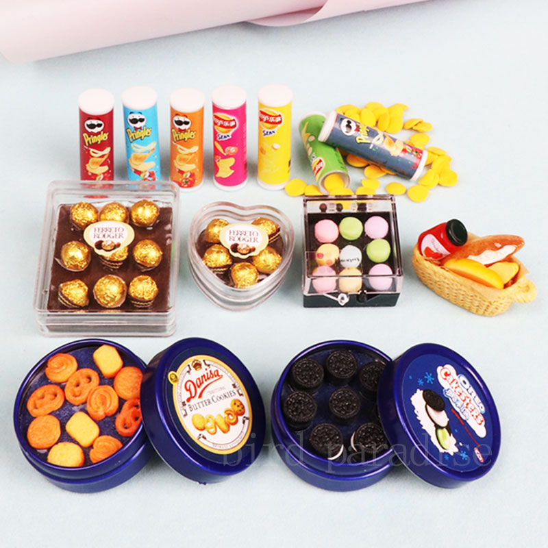 1/6 miniatlue boneka makanan M - Food Grocery Snacks ulasan dan harga